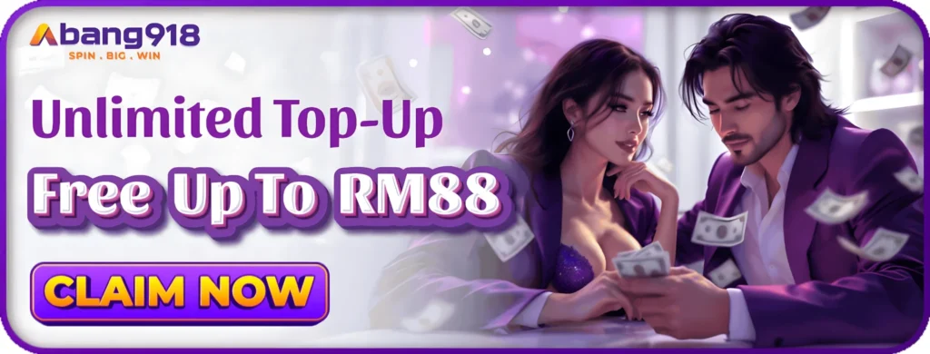 unlimited top-up free uo to rm88 claim now