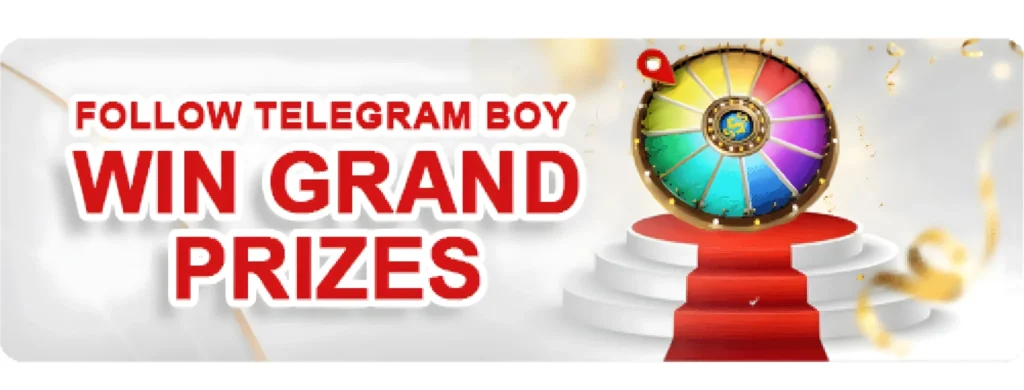 follow telegram boy win grand prizes